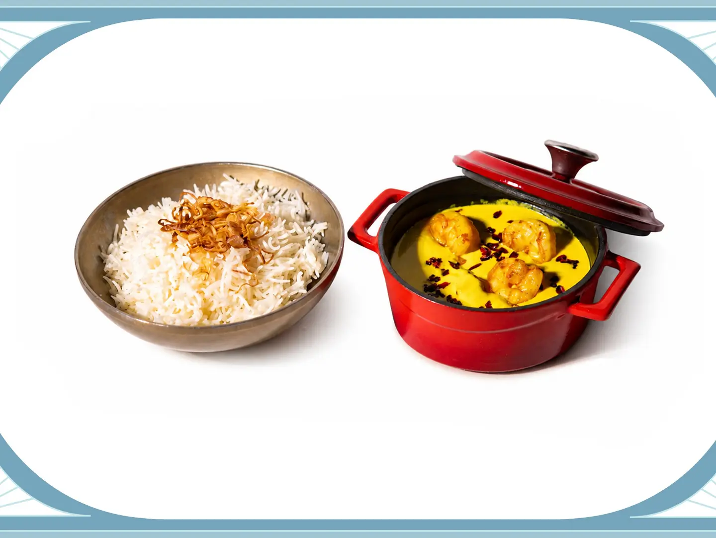 Saffron Sauce With Prawns