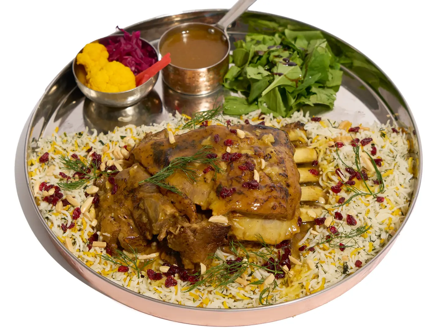 Persian Style Slow Cooked Lamb Rack With Dill Rice
