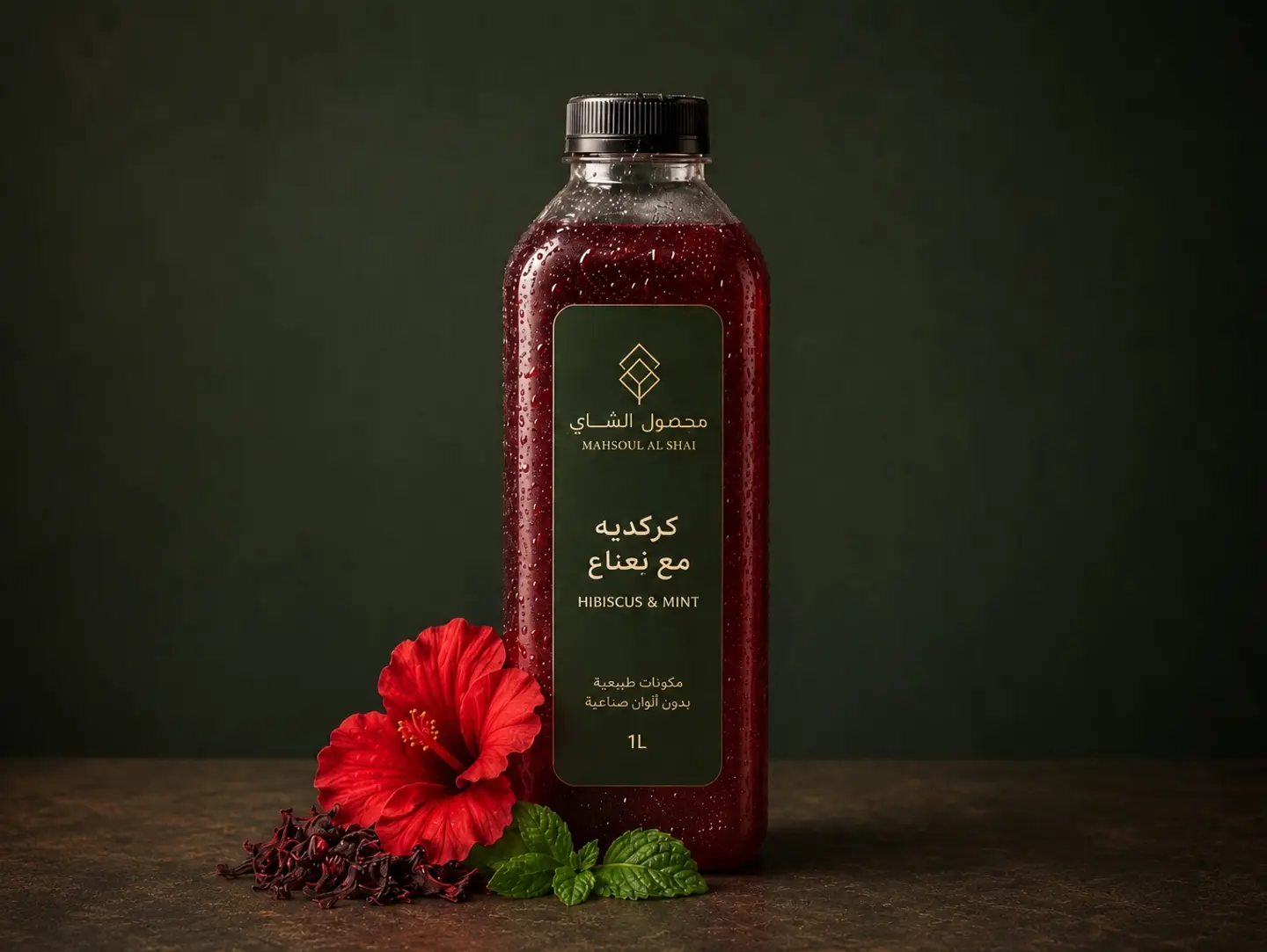 Iced Hibiscus With Mint 1 L
