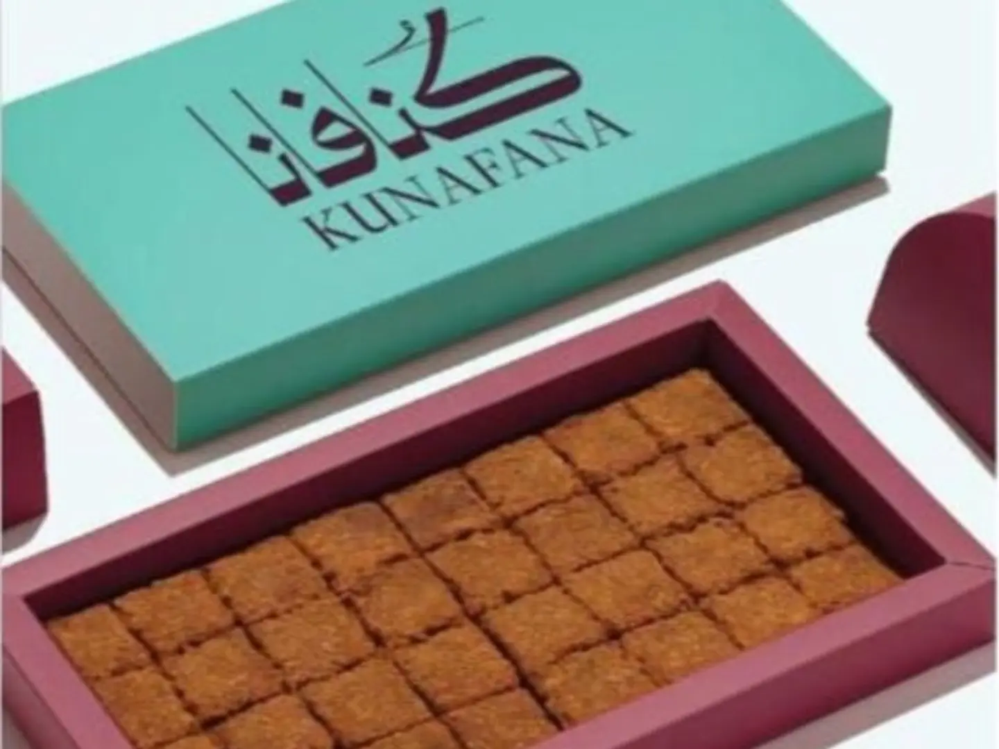 بوكس كنافة الحليب المحموص حجم كبير