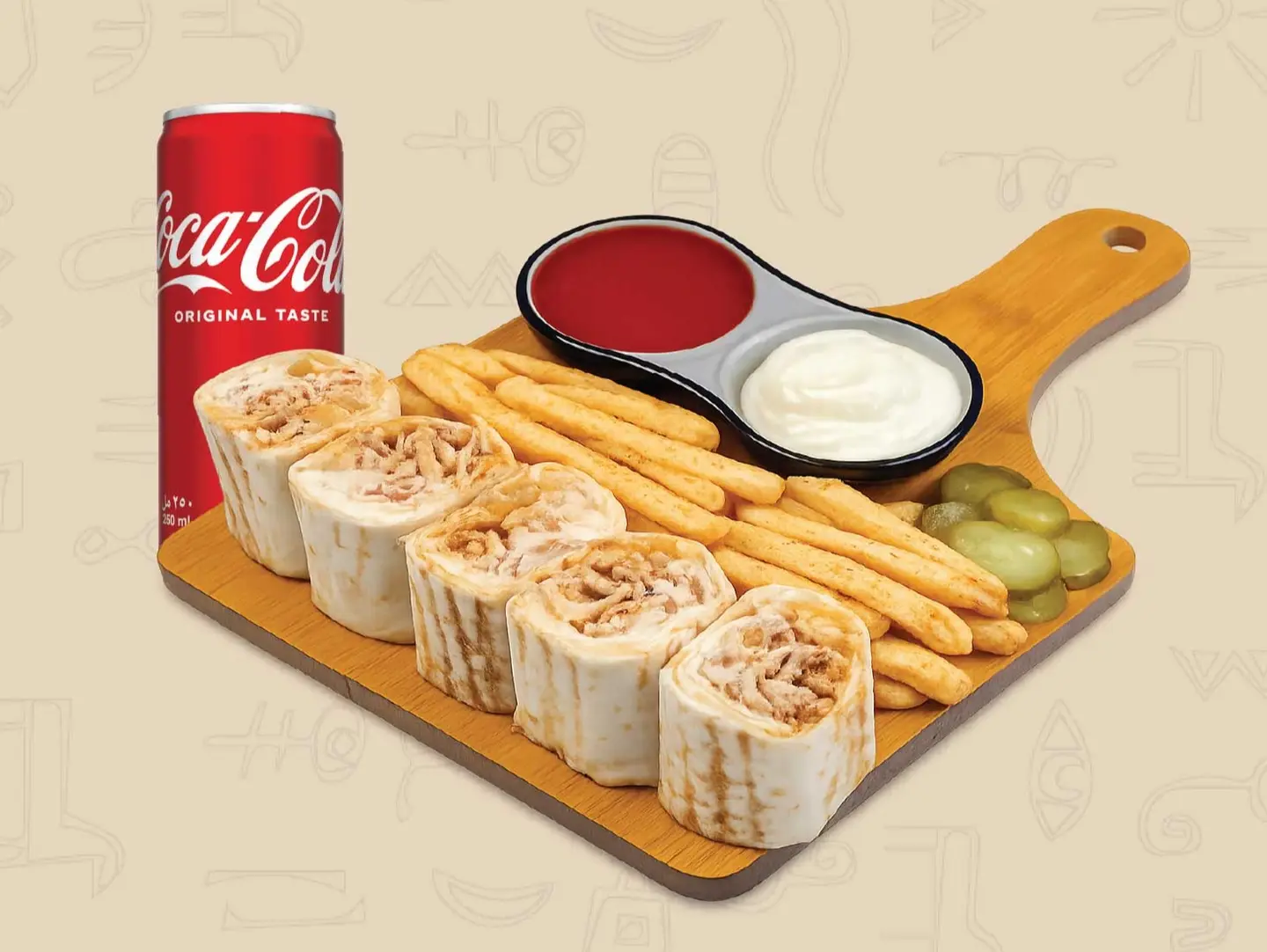 وجبة شاورما السلاطين دجاج