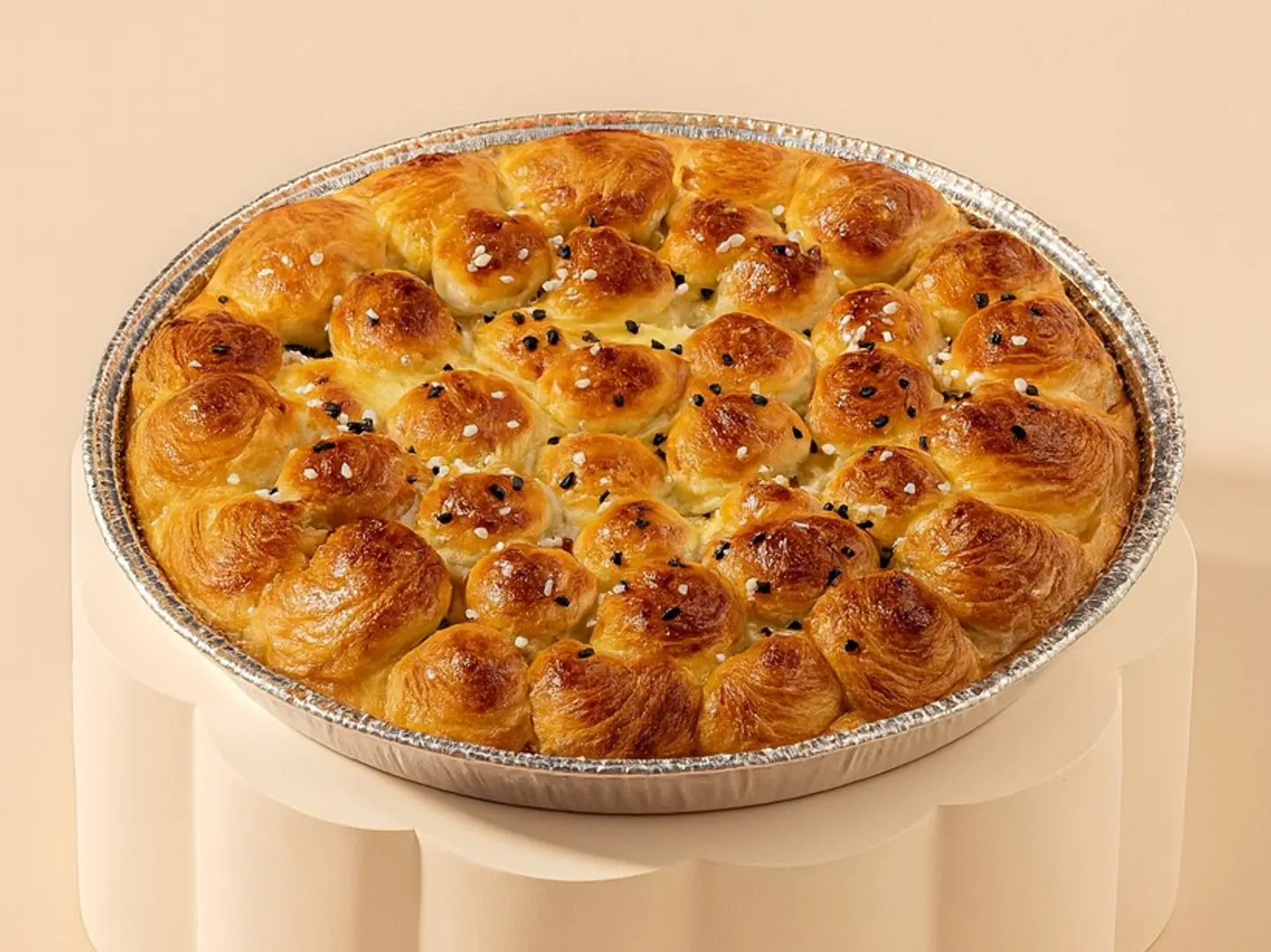 خلية كرواسون بالجبنة مع نستلة