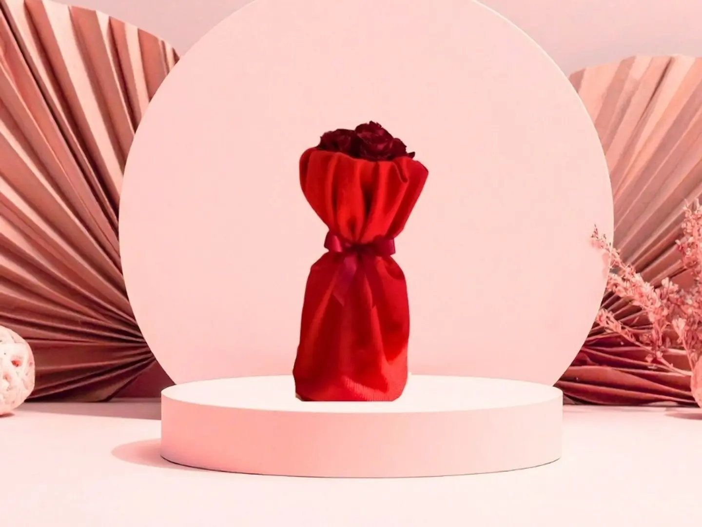 Love Bouquet Red Scarf