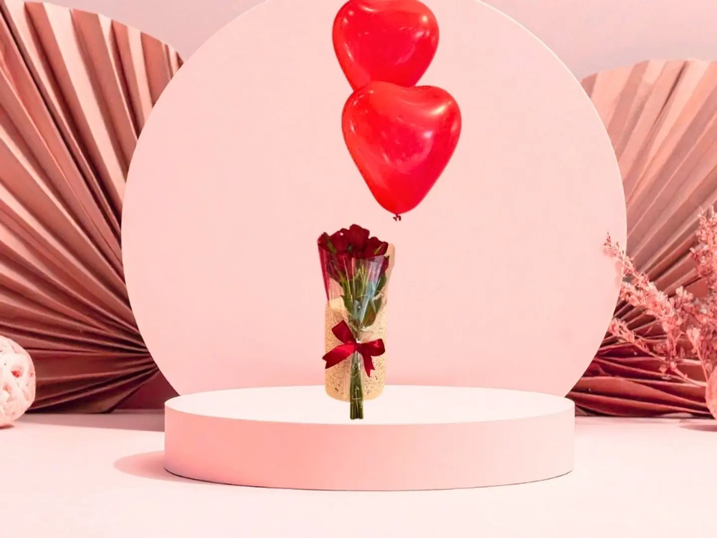 Love Bouquet 16 With Balloon