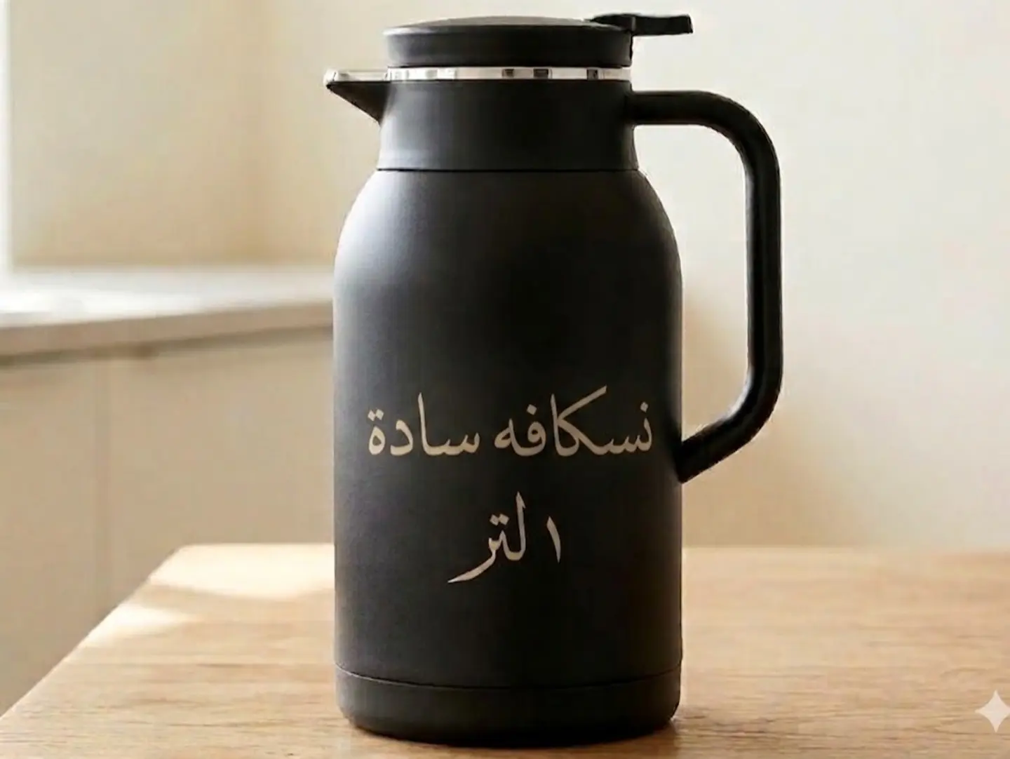 Black Nescafe Thermos 1 L