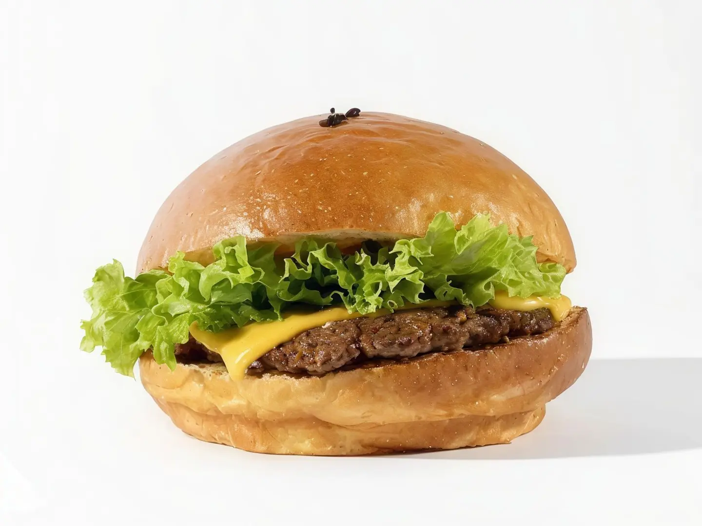 Fresh Beef Burger In Qursan Bread - Regular