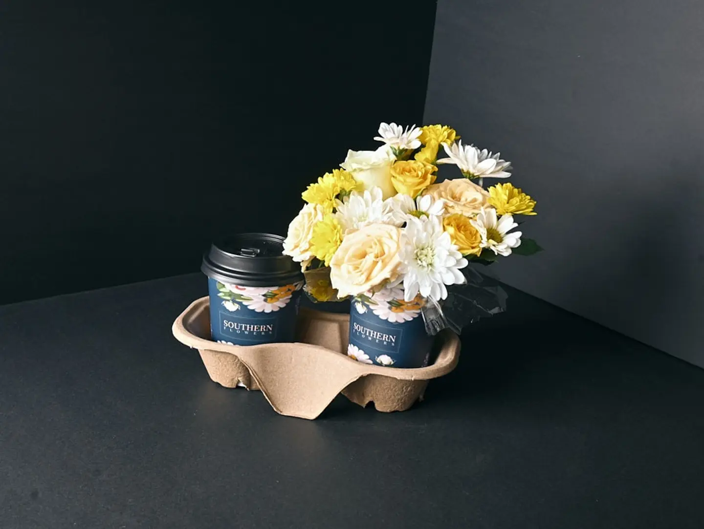 Today's Coffee With Yellow Roses