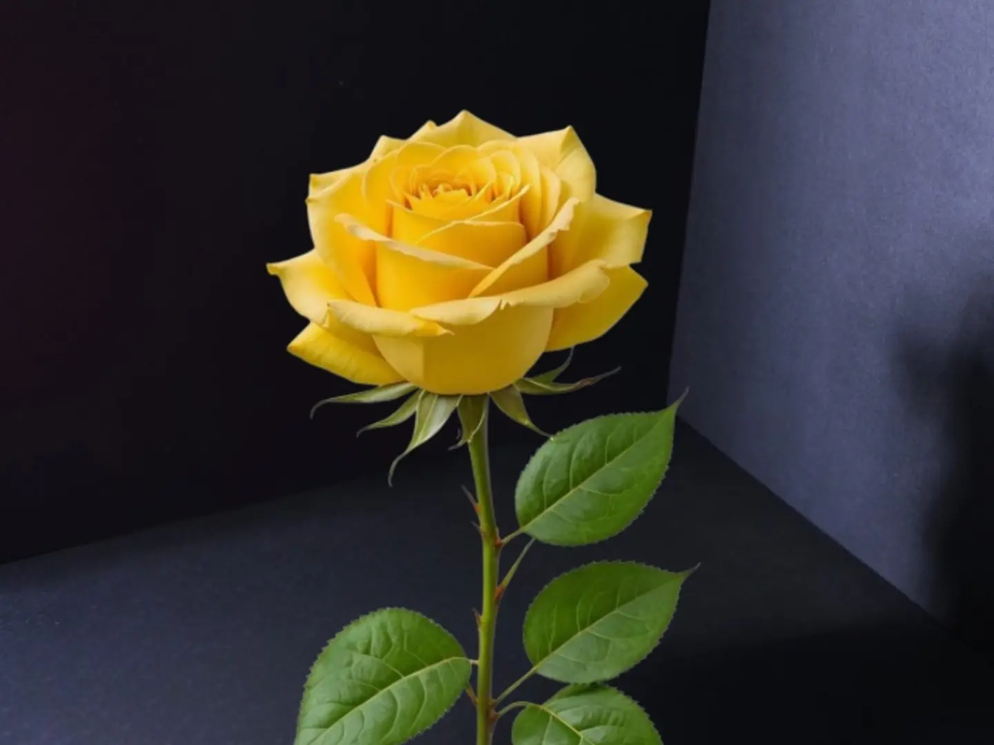 وردة واحدة صفراء