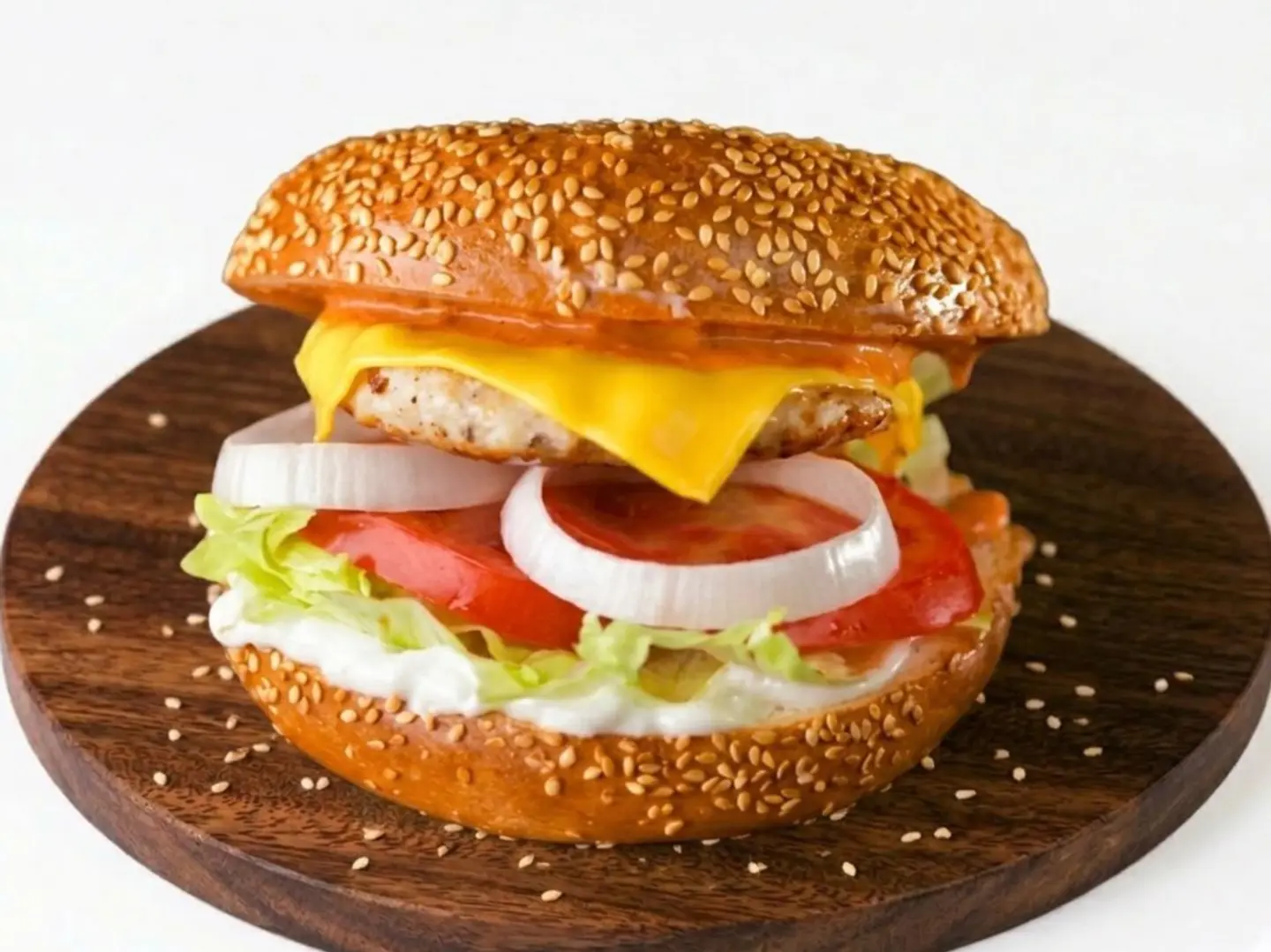 برجر دجاج مشوي