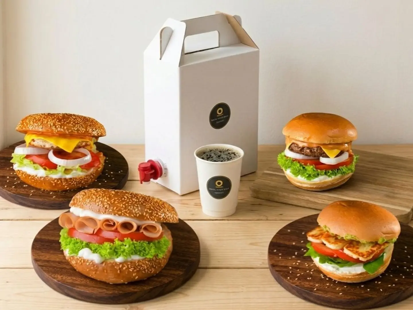 علبة غداء وعلبة قهوة