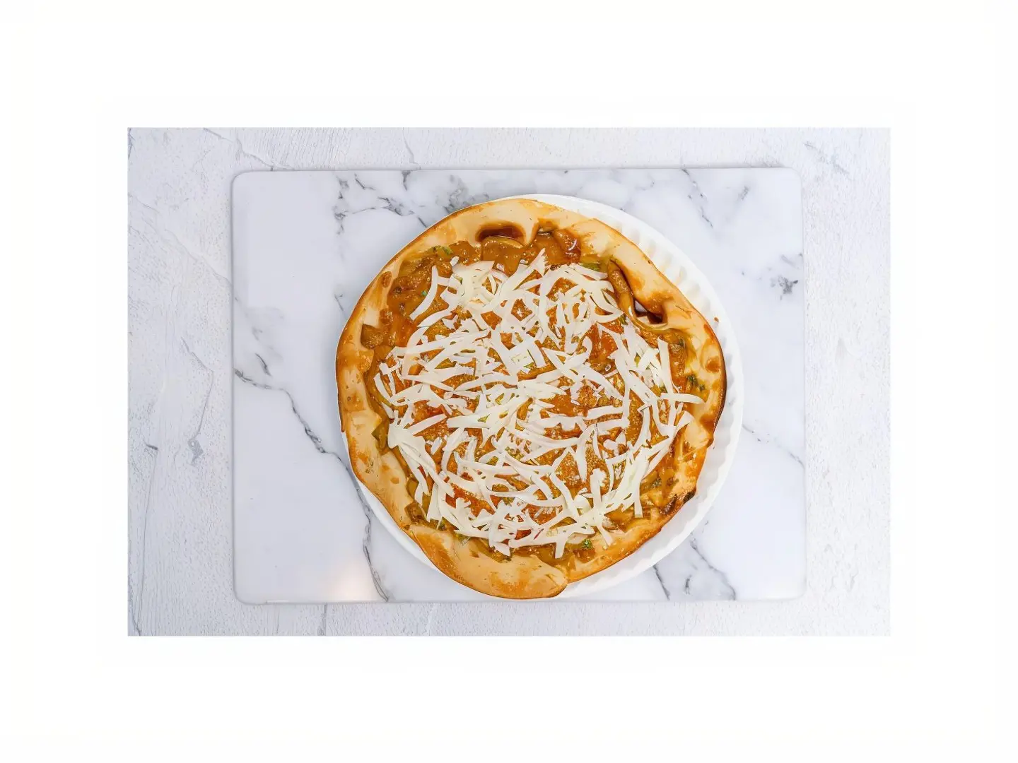 Meat With Sauce And Mozzarella Cheese