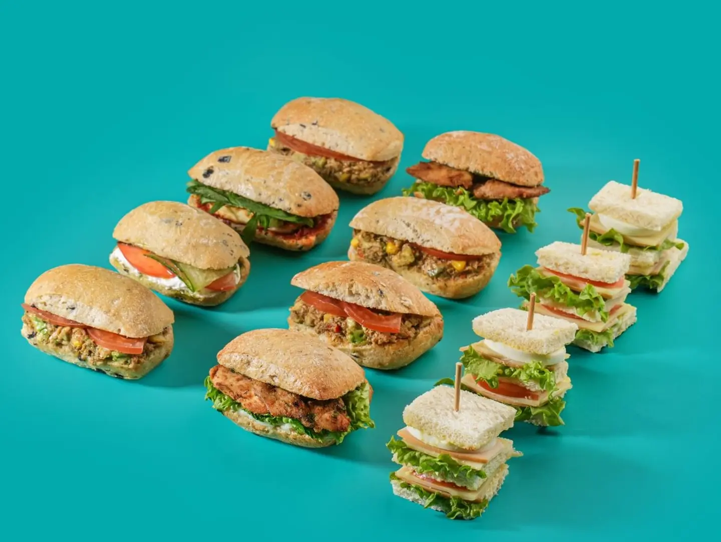 Mini Sandwiches Box   12 Pcs