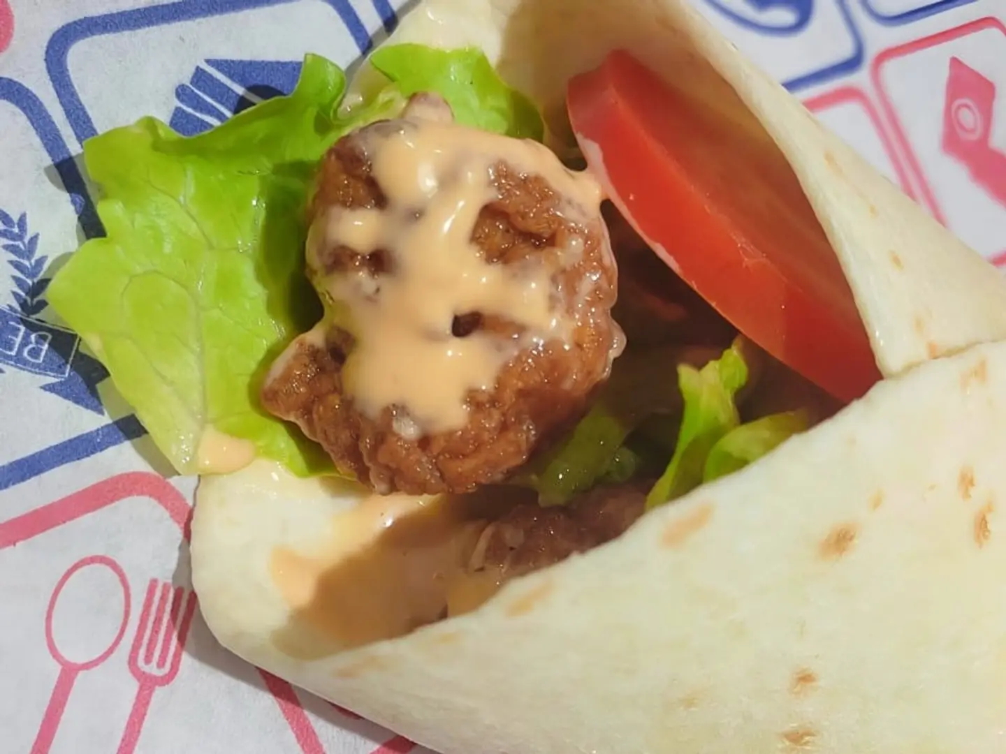 Shrimp Tortilla Sandwich