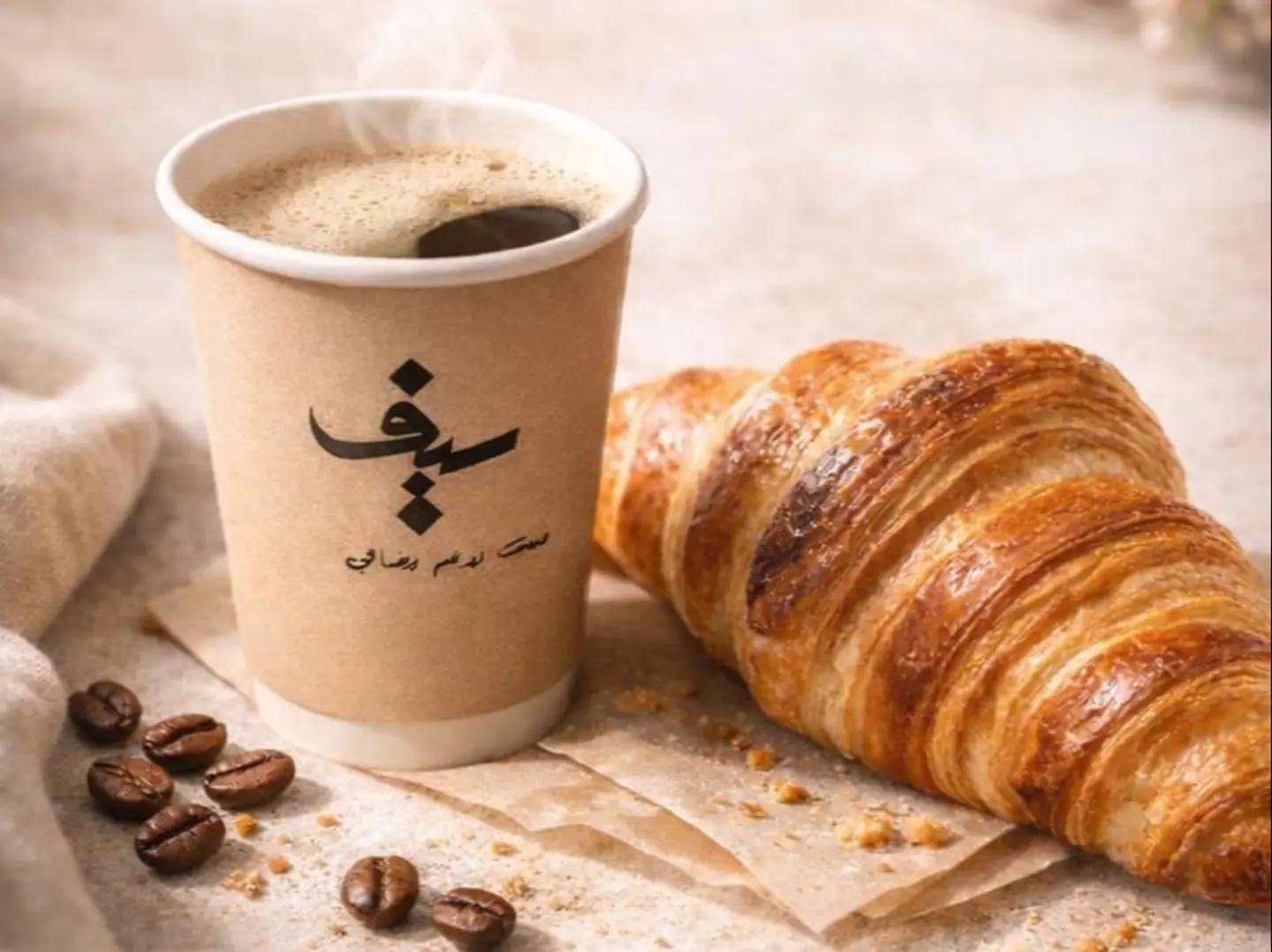 قهوة اليوم كولومبي مع كوراسون جبنه