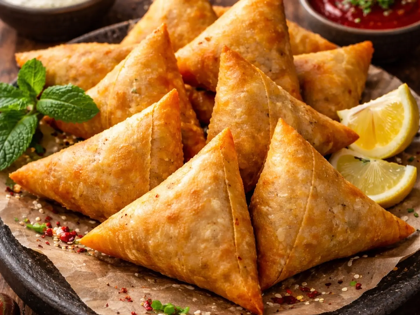 سمبوسة فرن دجاج 10 حبات