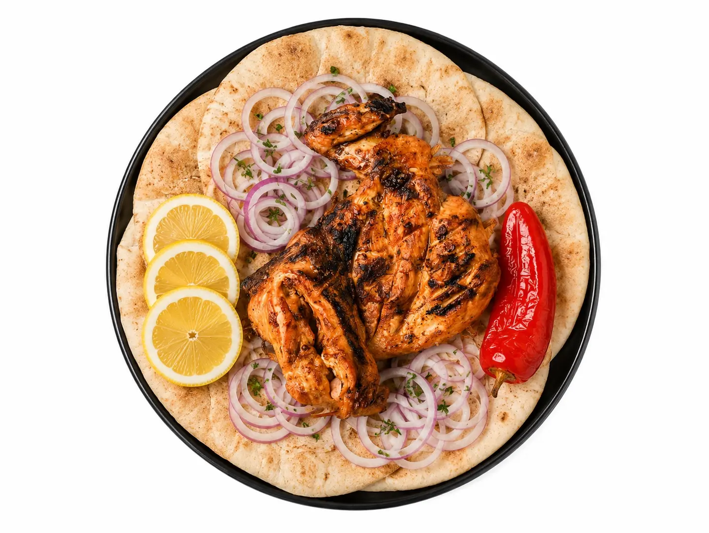 Half Charcoal Grilled Chicken Plain