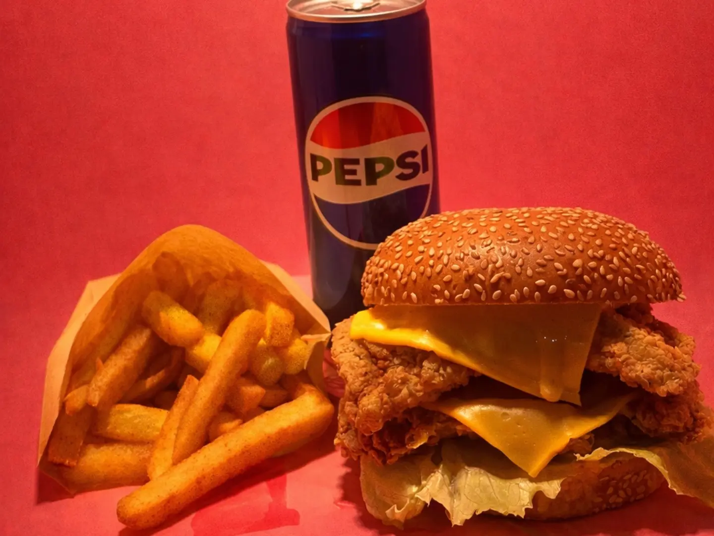 وجبة برجر دجاج كرسبي دبل