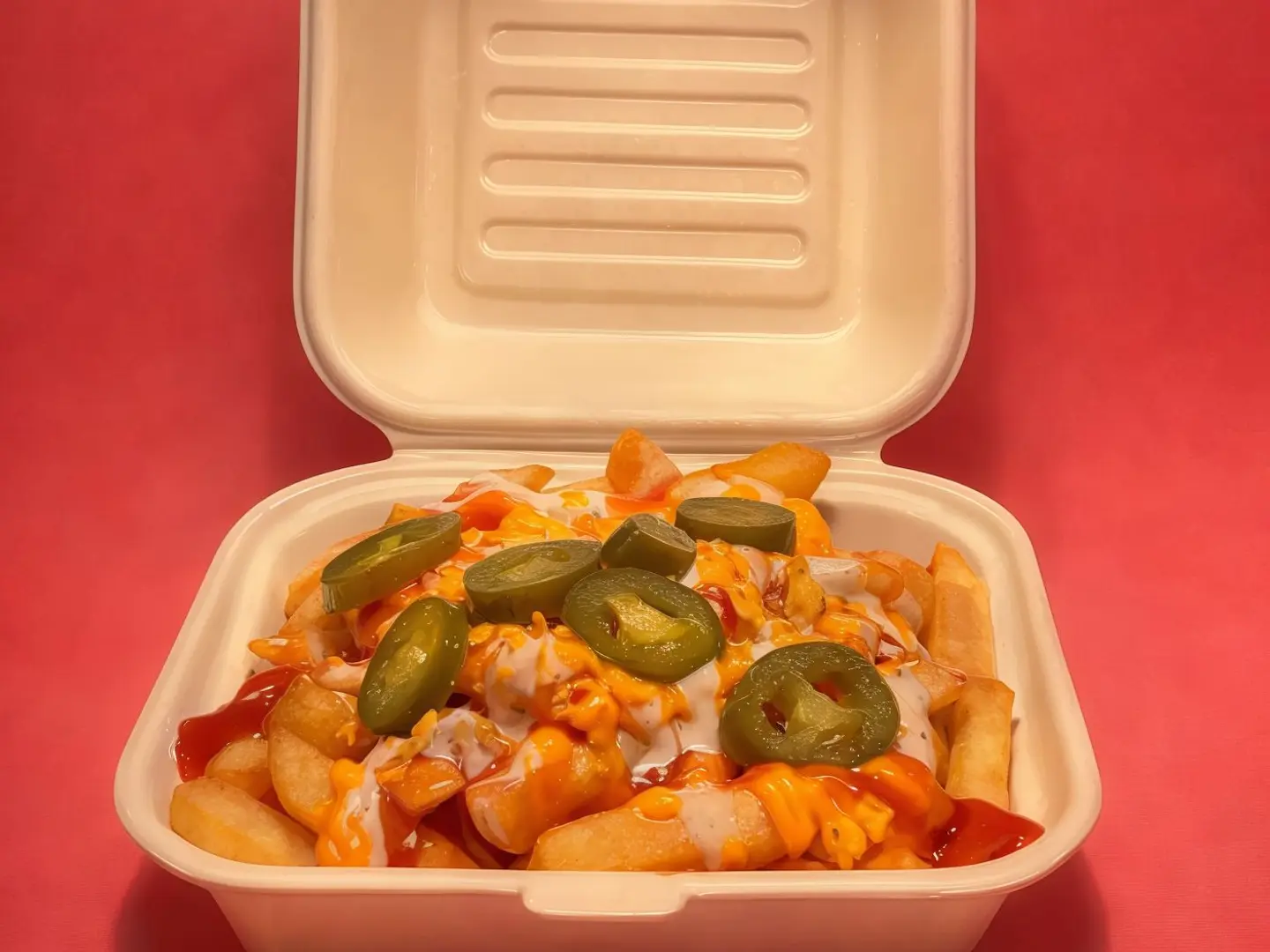 صحن بطاطس مع صوصات