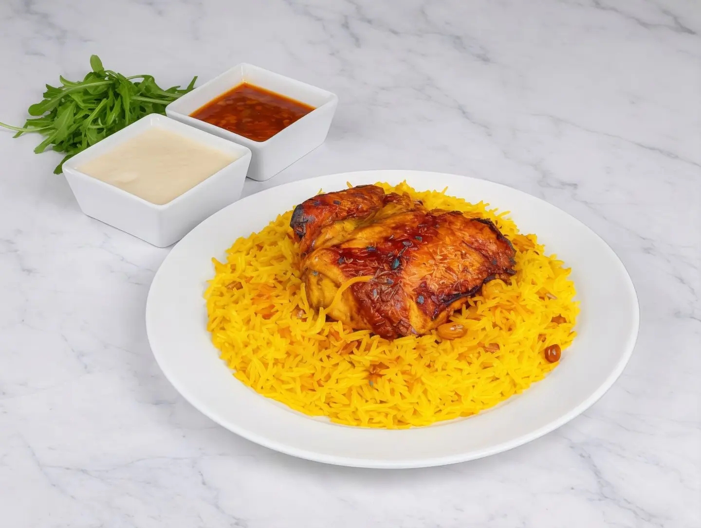 Quarter Rotisserie Chicken With Rice