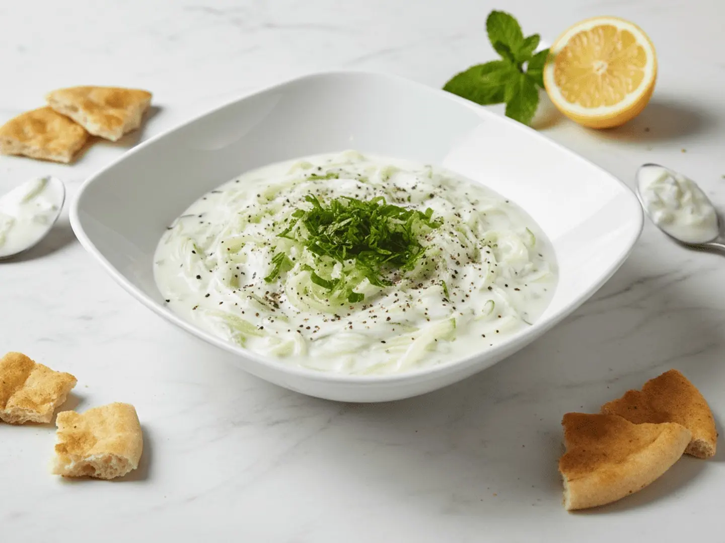 Yogurt With Cucumber Salad