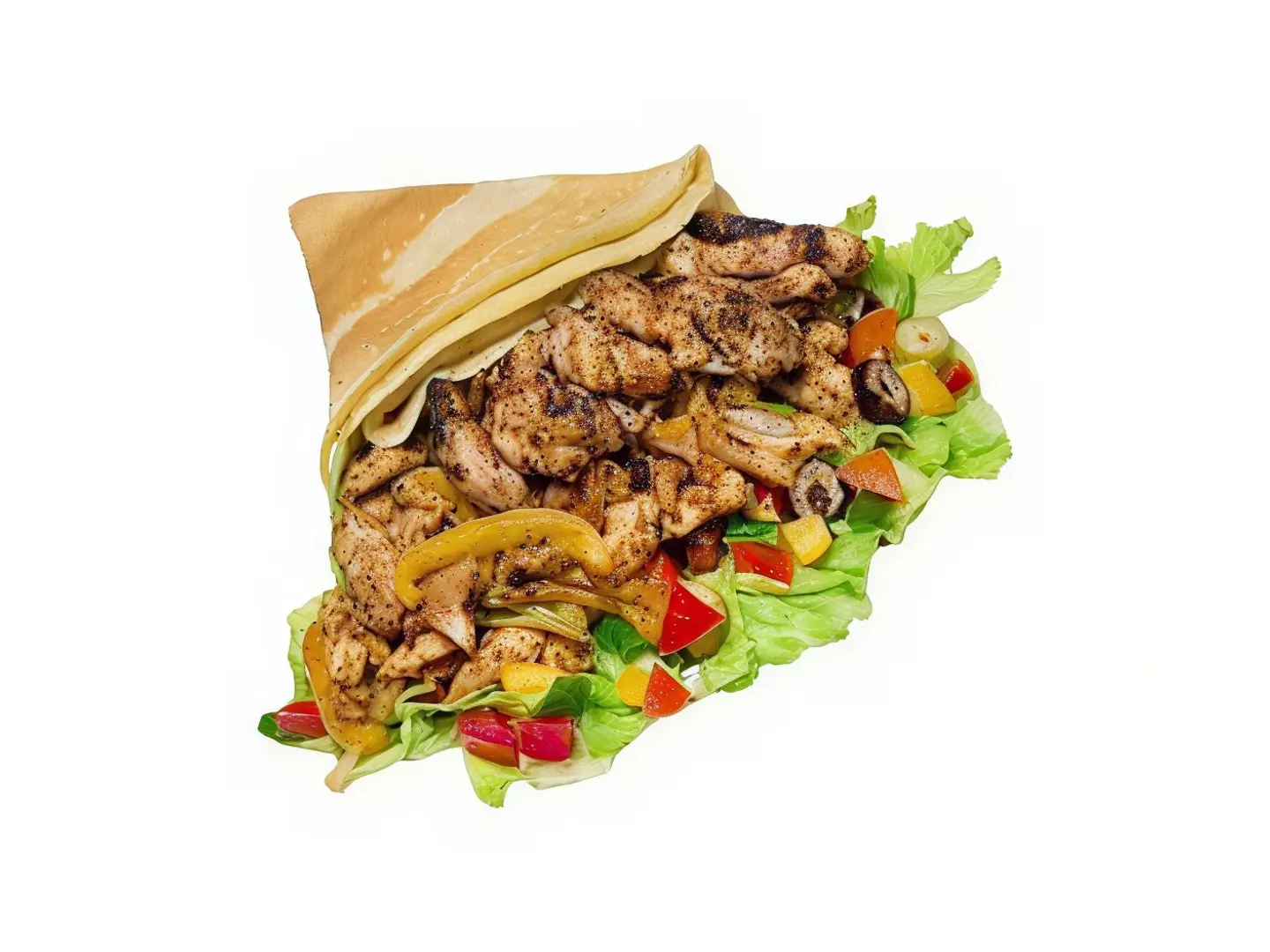 Grilled Shawarma Chicken Crepe