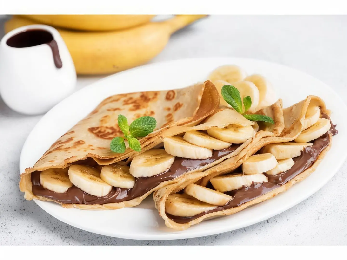 Nutella And Banana Crepe