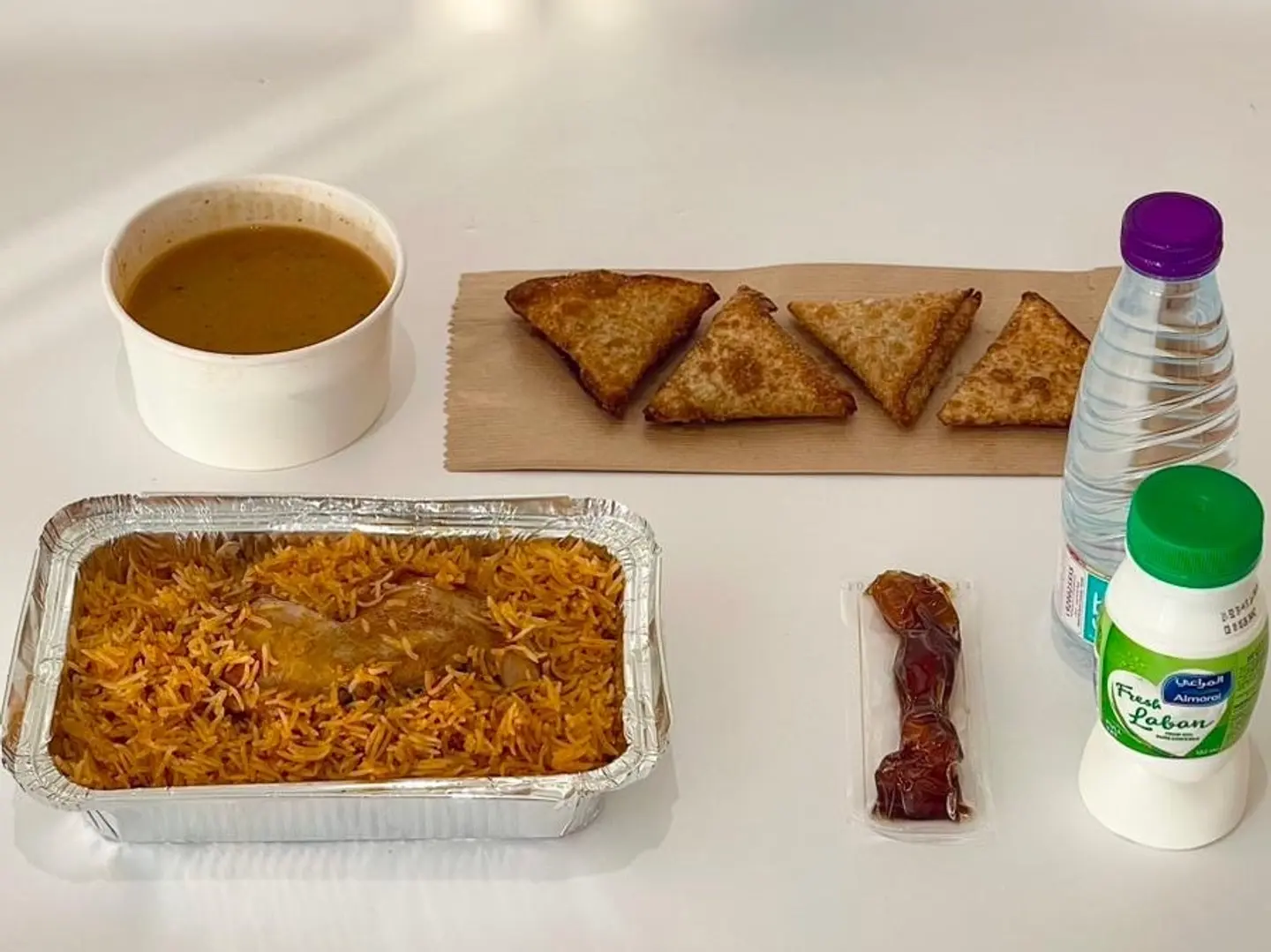 وجبة فطور رمضان رز عنبر