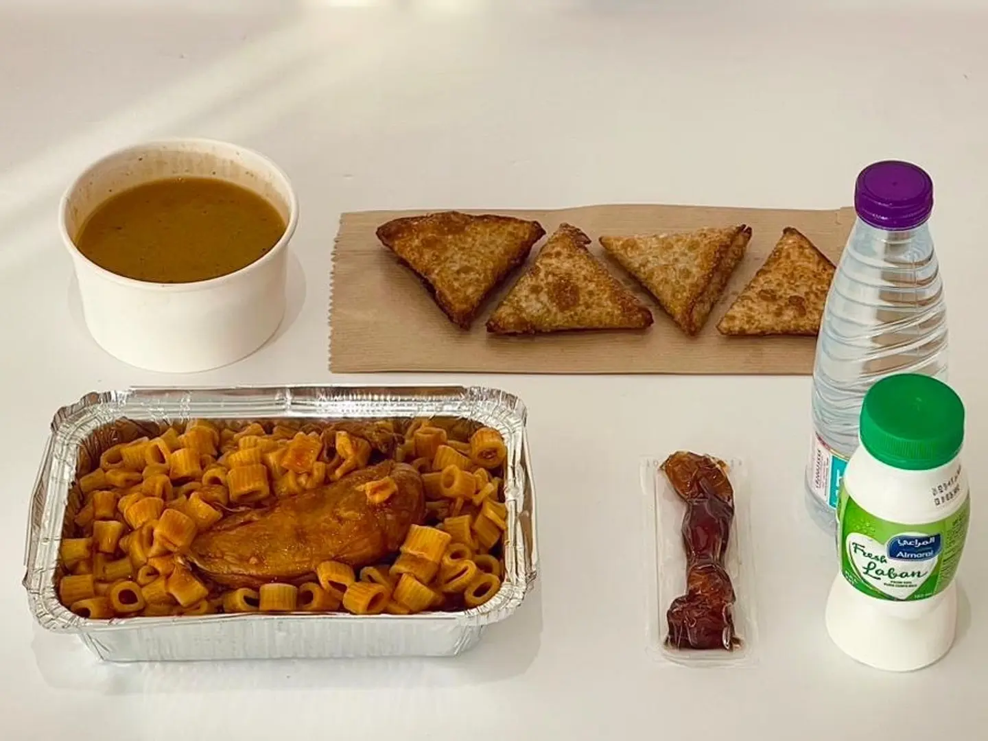 وجبة فطور رمضان مكرونه دجاج