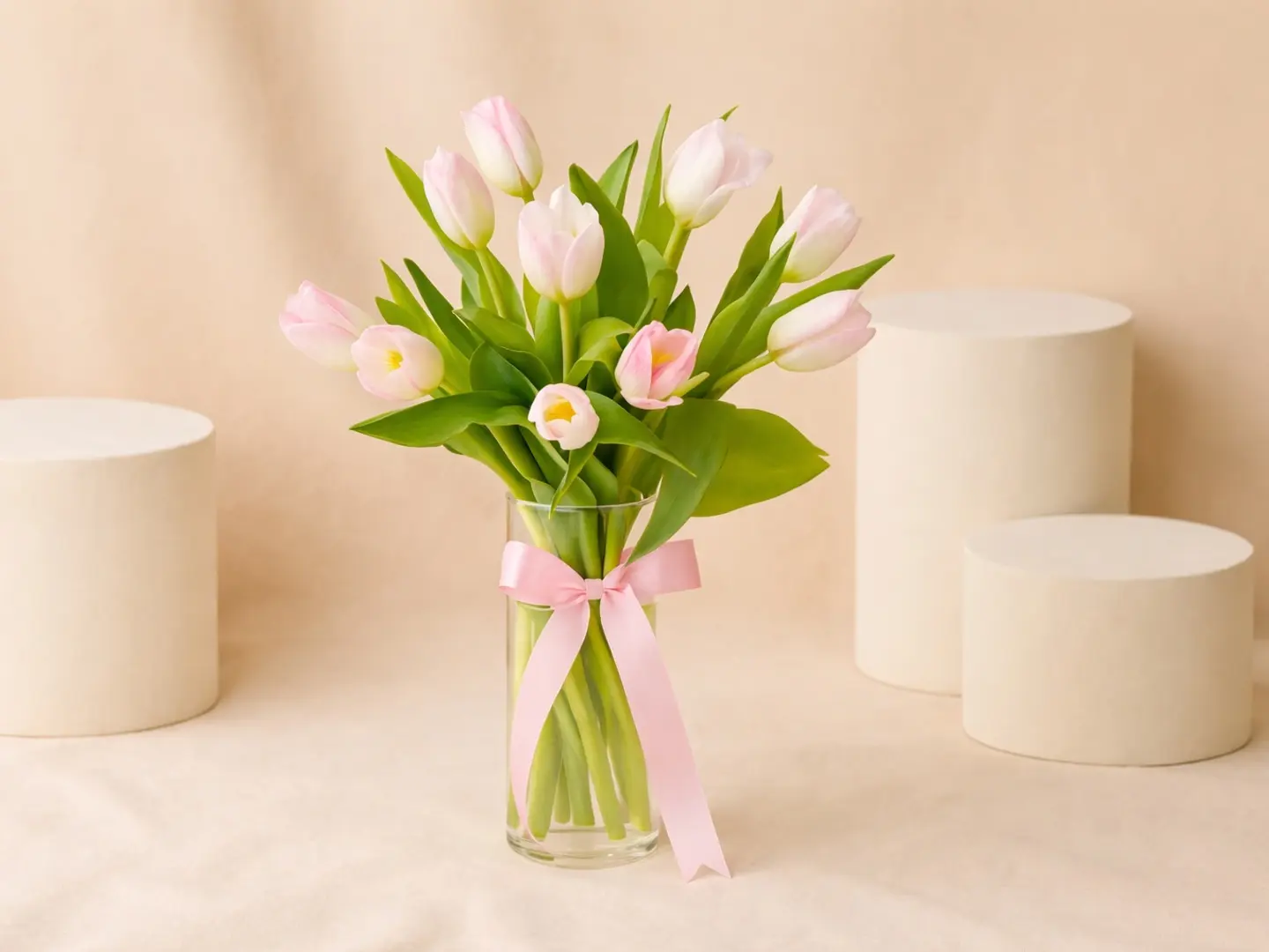 Pink Tulip Vase