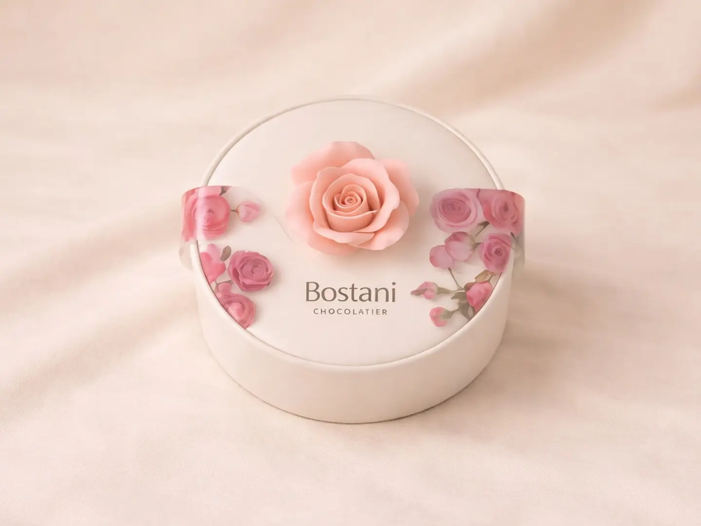 علبة شوكولاتة بوستاني راوند روز، ثلاث قطع