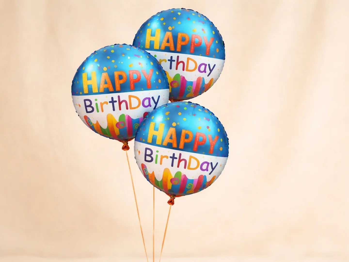 Happy Birthday Hylium Baloon Three