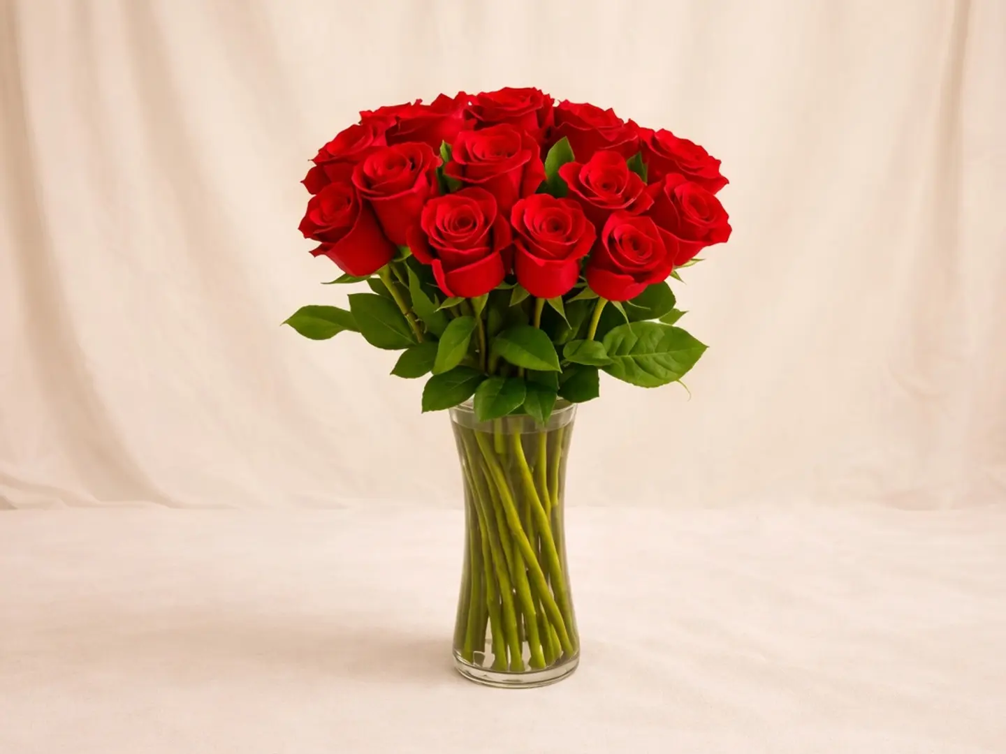 Red Rose Vase