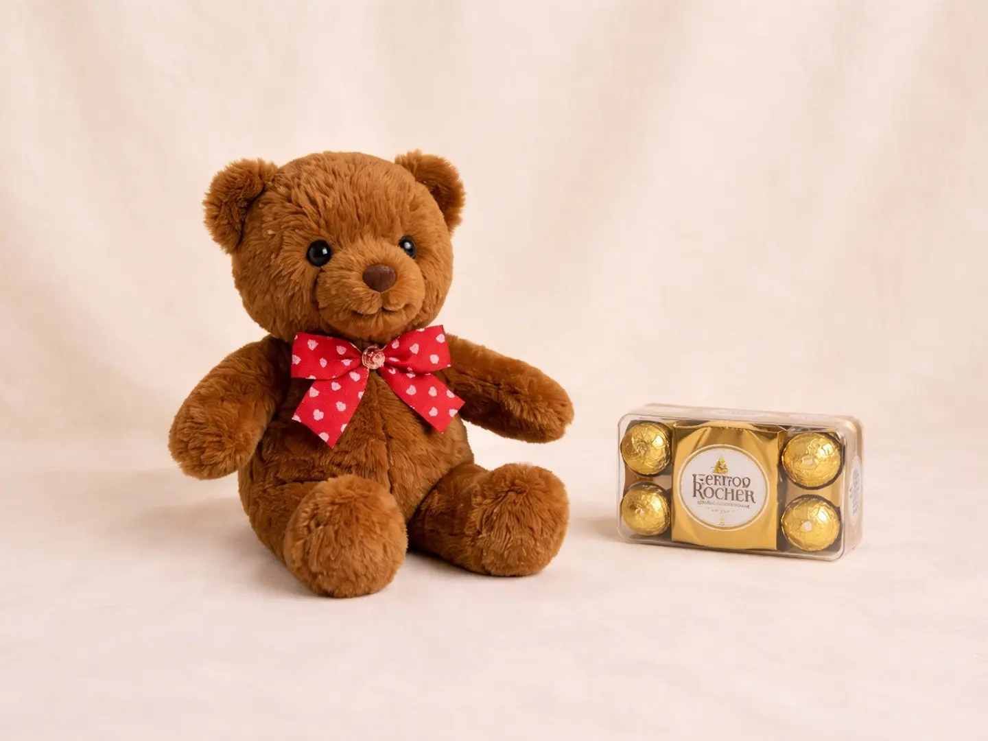 مزيج دب تيدي وشوكولاتة فيريرو روشيه