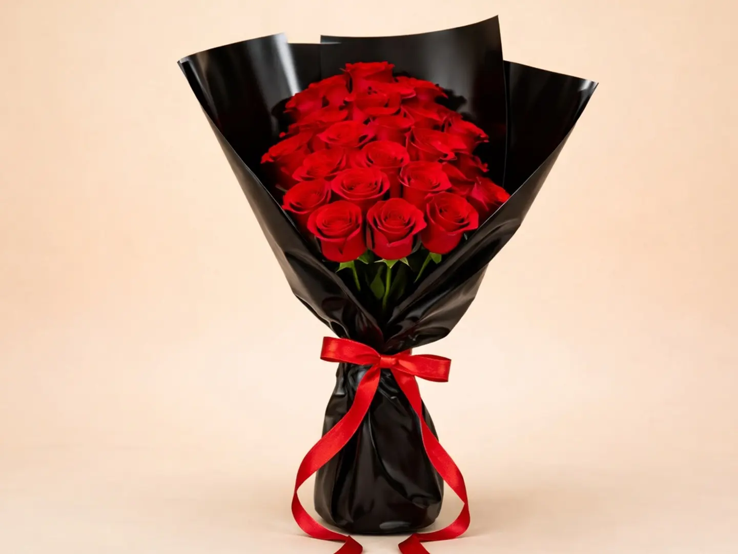 باقة من 20 وردة حمراء