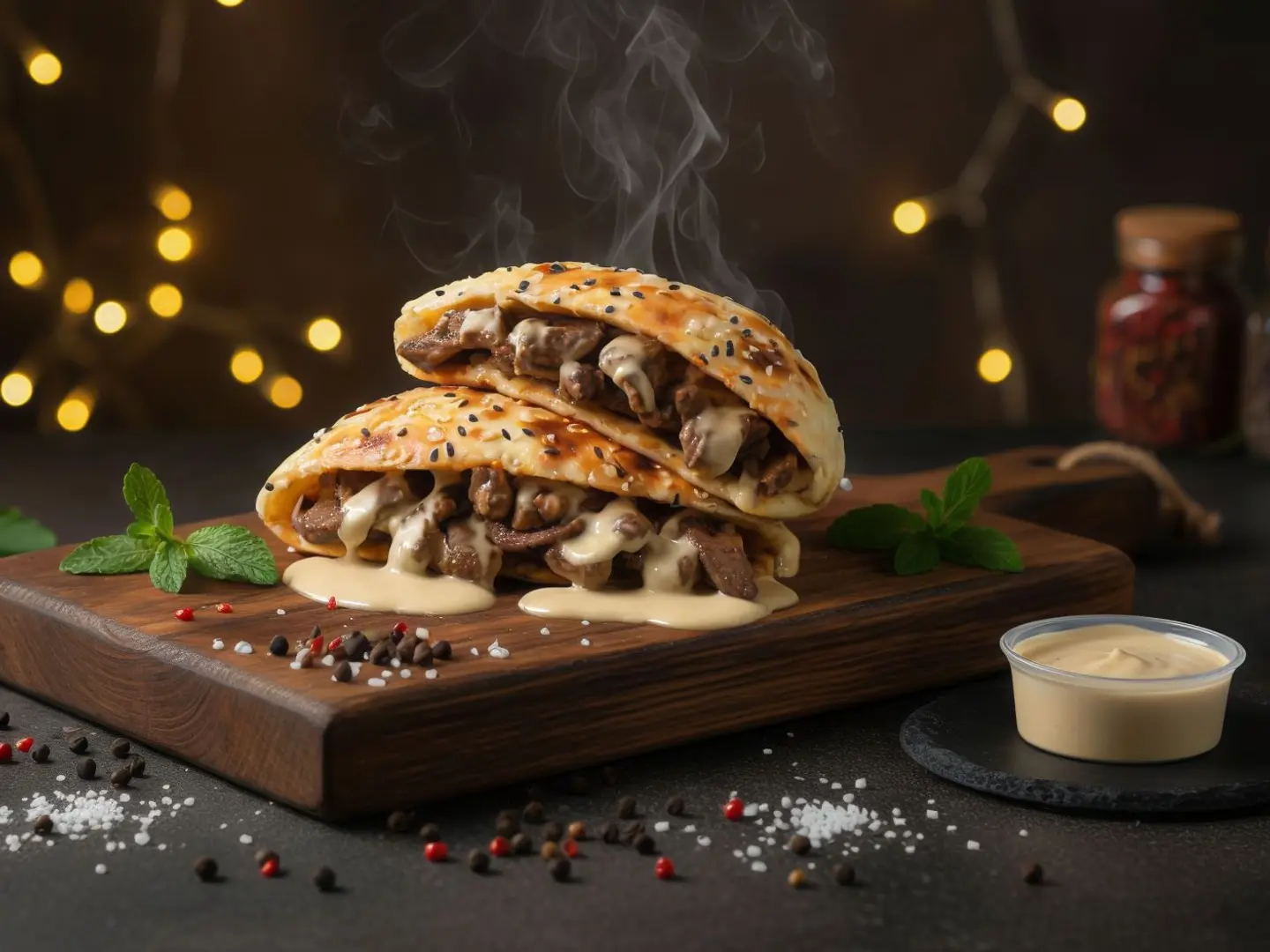 كبدة مع طحينه