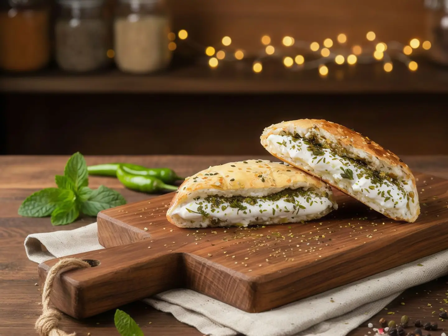 لبنة مع الزيتون