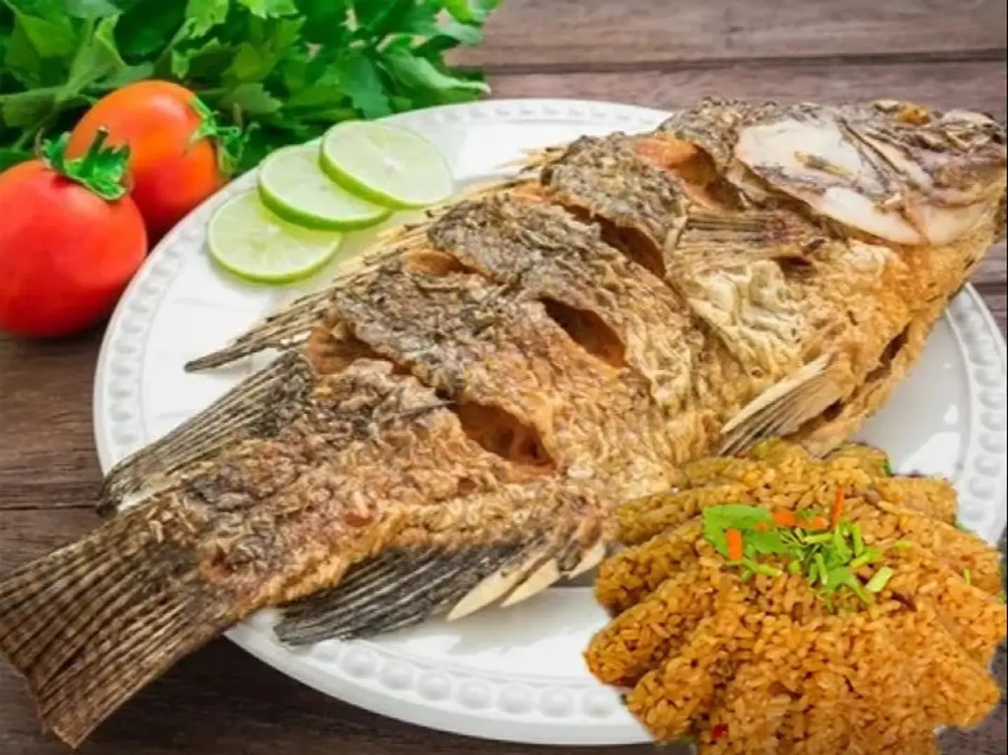 وجبة سمك بلطي مقلي
