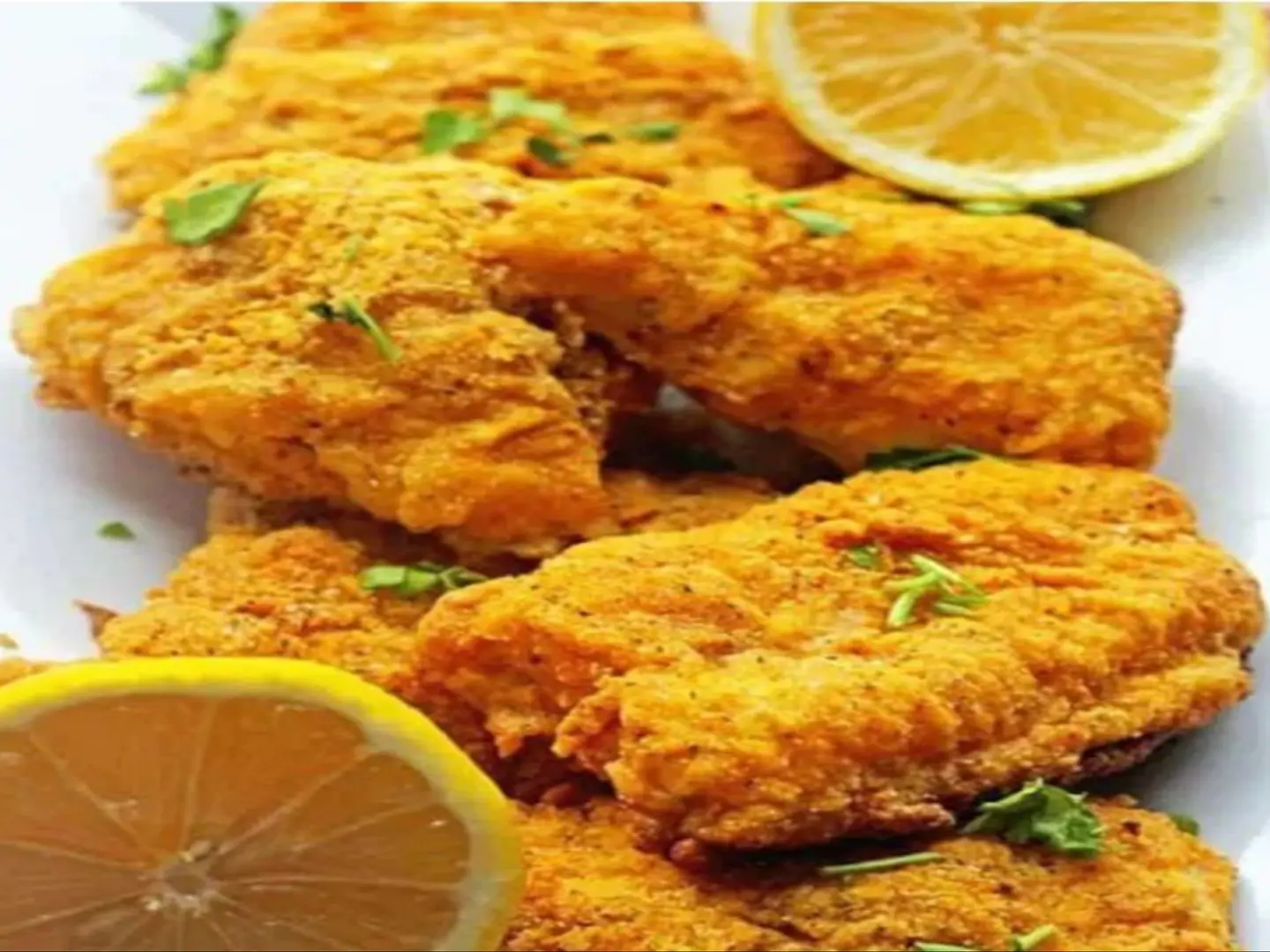 نص كيلو سمك فيليه مقلي