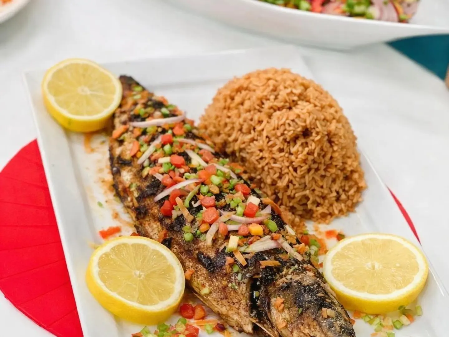 وجبة سمك ماكريل مشوي رده