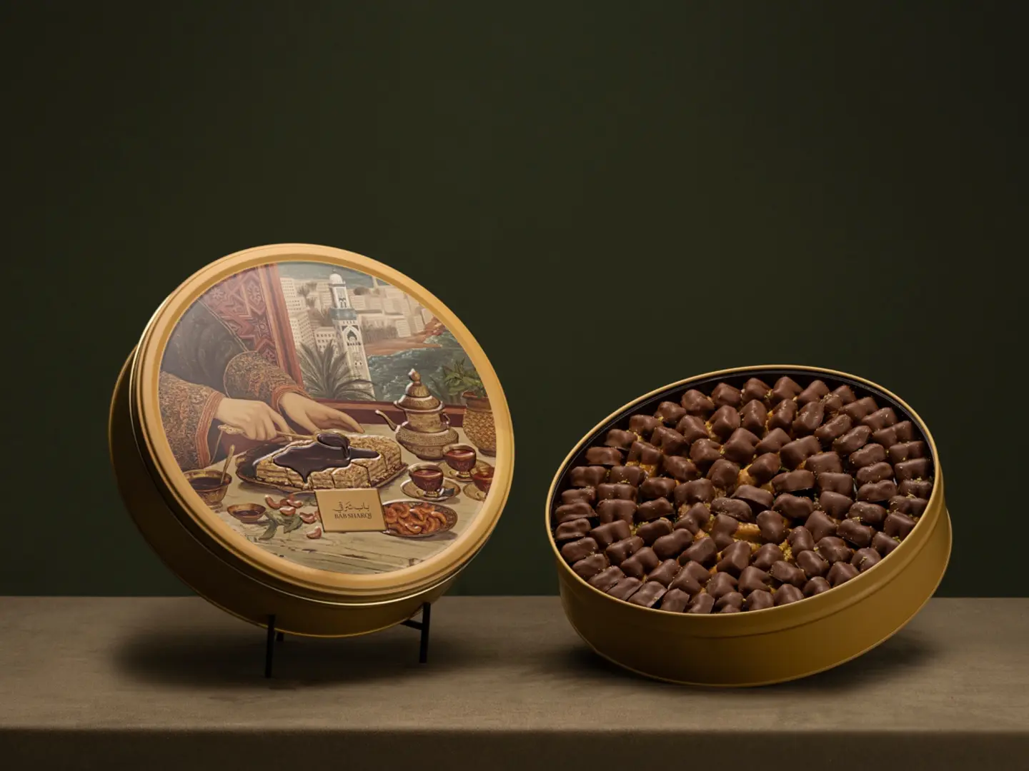 أصابع البقلاوة بالكاجو والشوكولاتة كبير