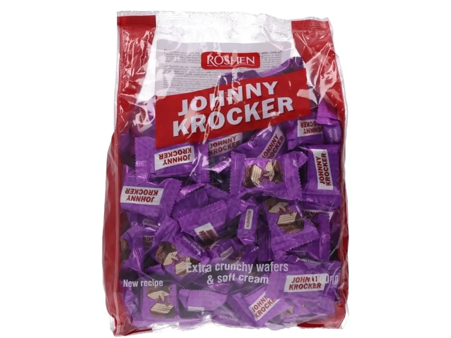 ويفر جوني كروكر داكن مقرمش مع كريمة بالحليب 1 كيلو من روشن