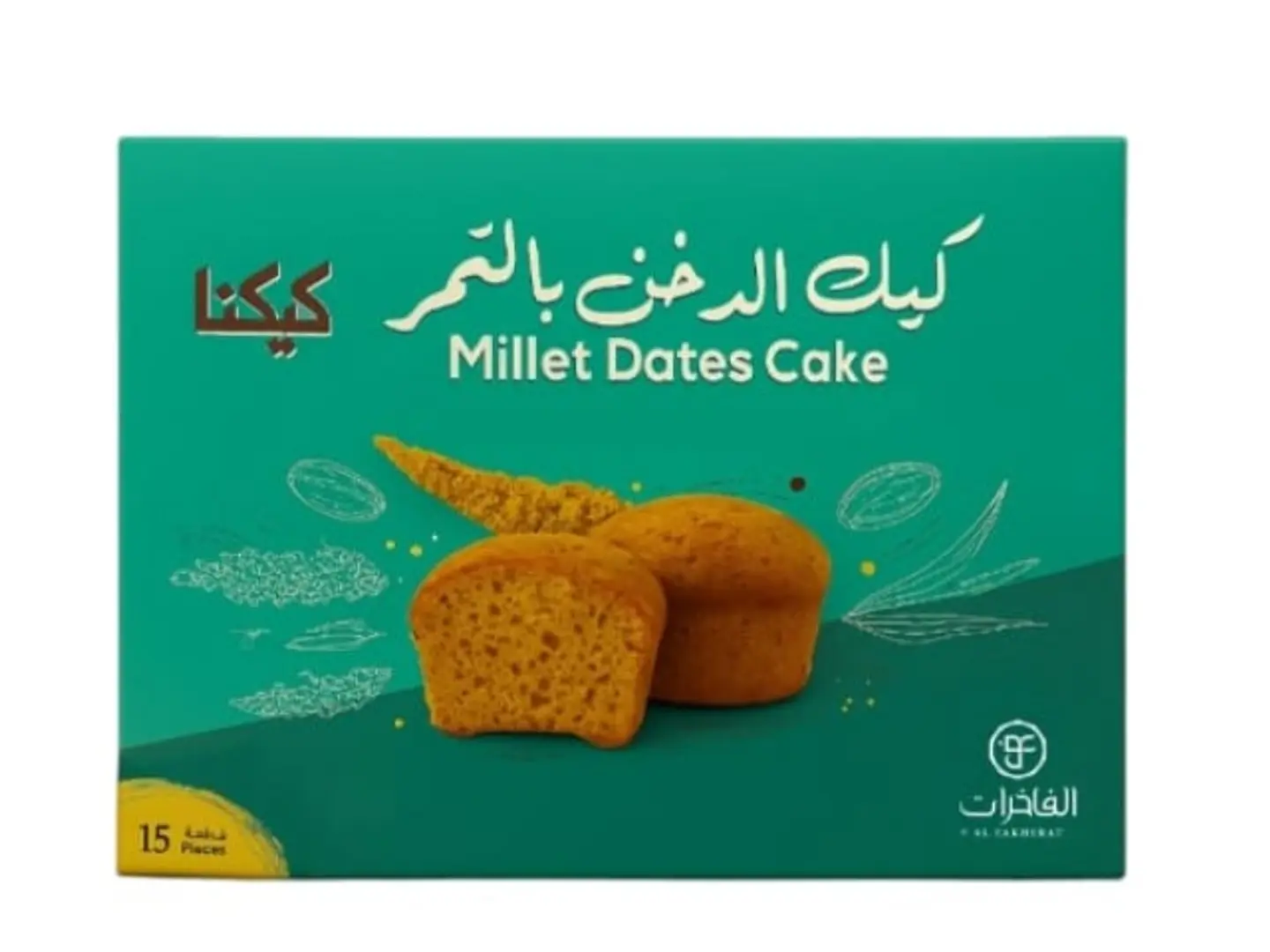 كبك الدخن بالتمر 15 قطعة 350 جرام الفاخرات