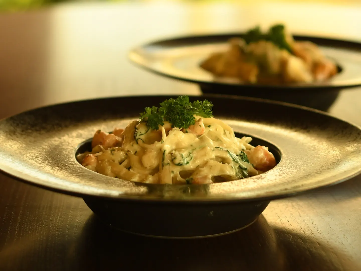 فتوتشيني مع الجمبري