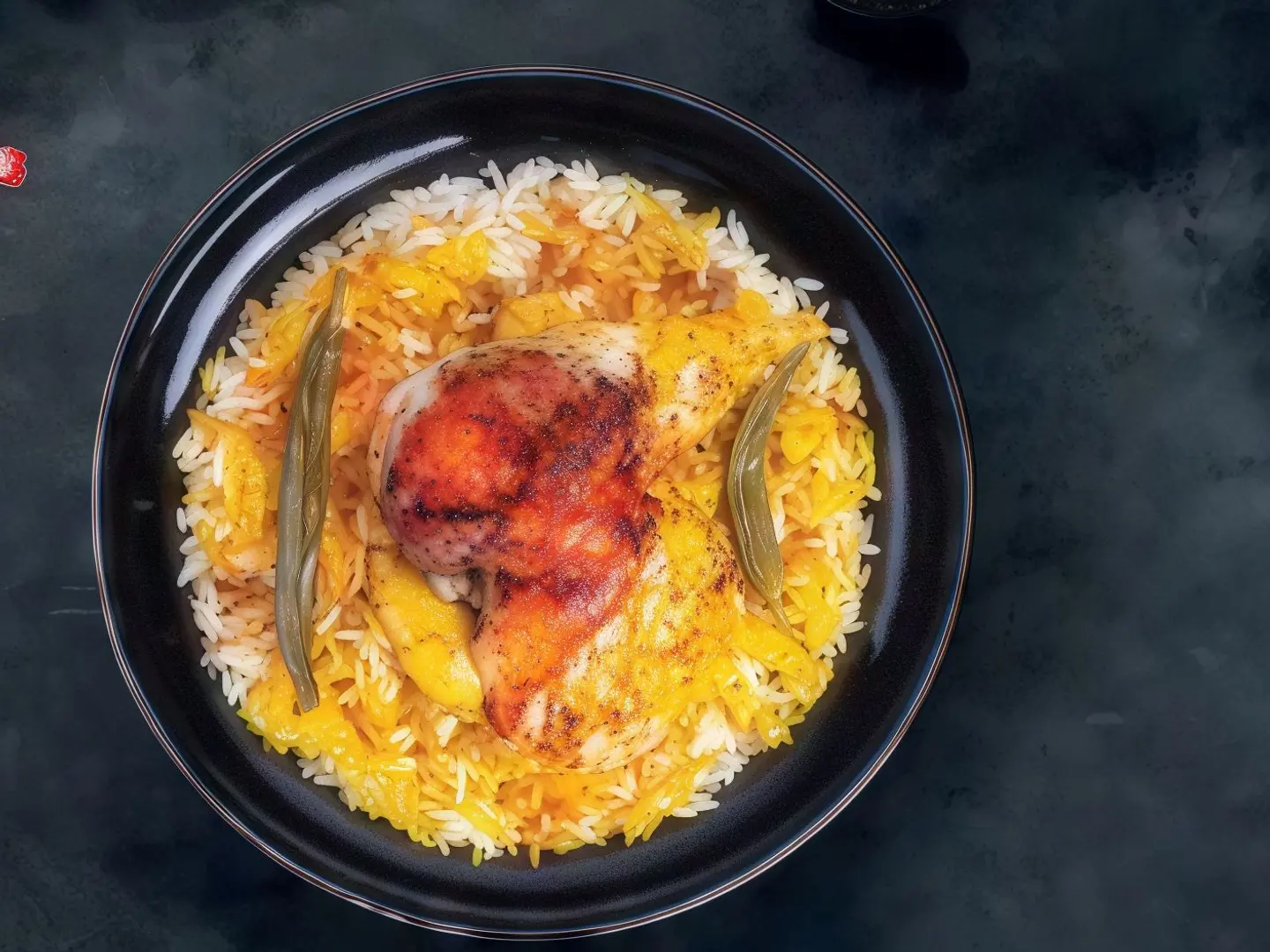 شواية مع أرز بيشاور