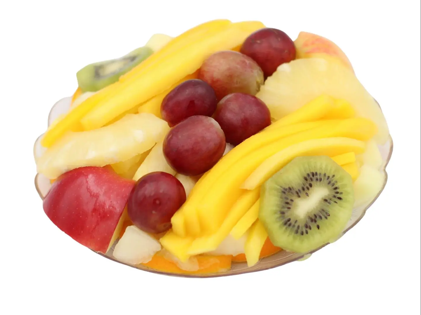 سلطة فواكه مقطع