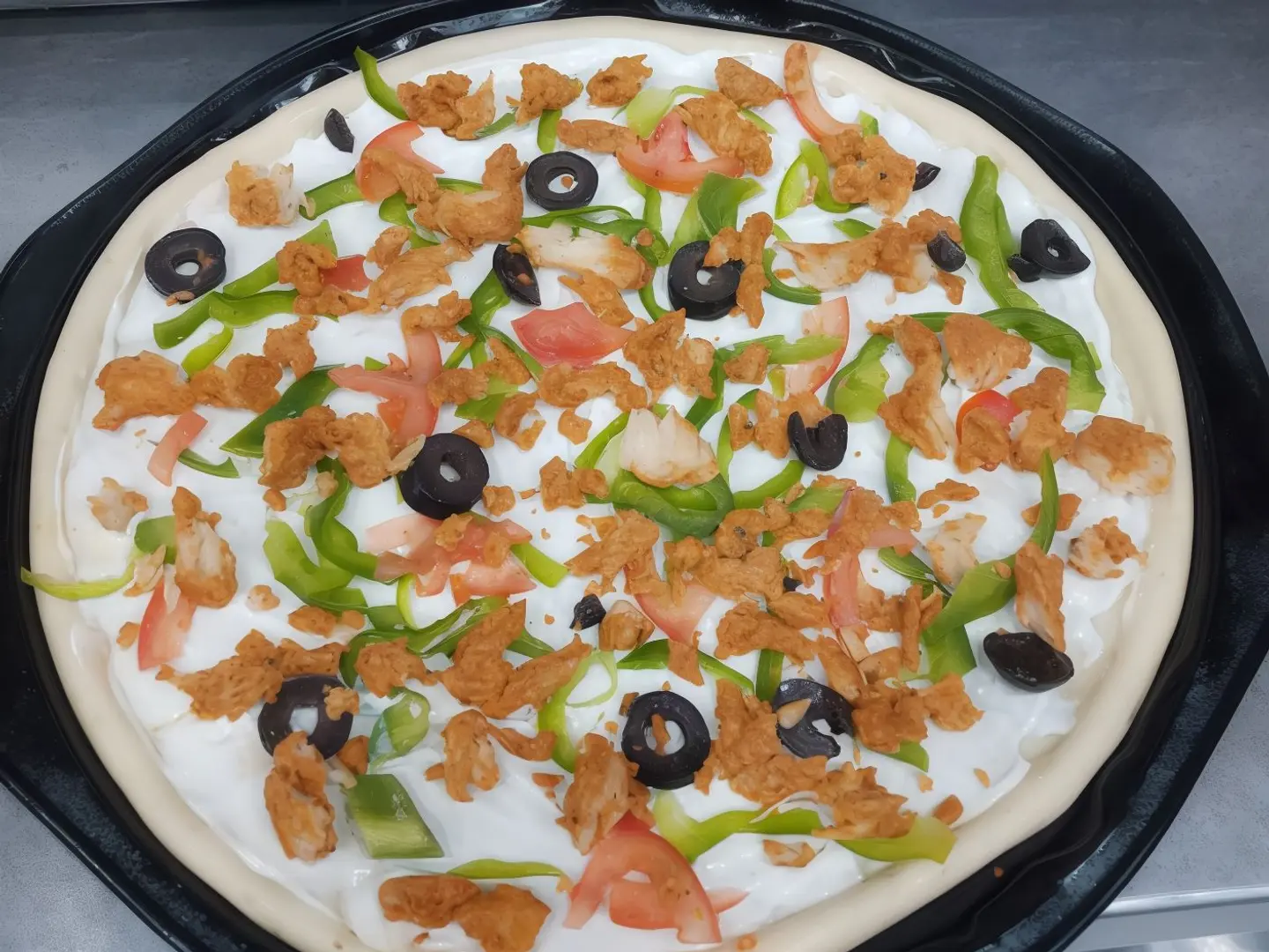 بيتزا قطع دجاج