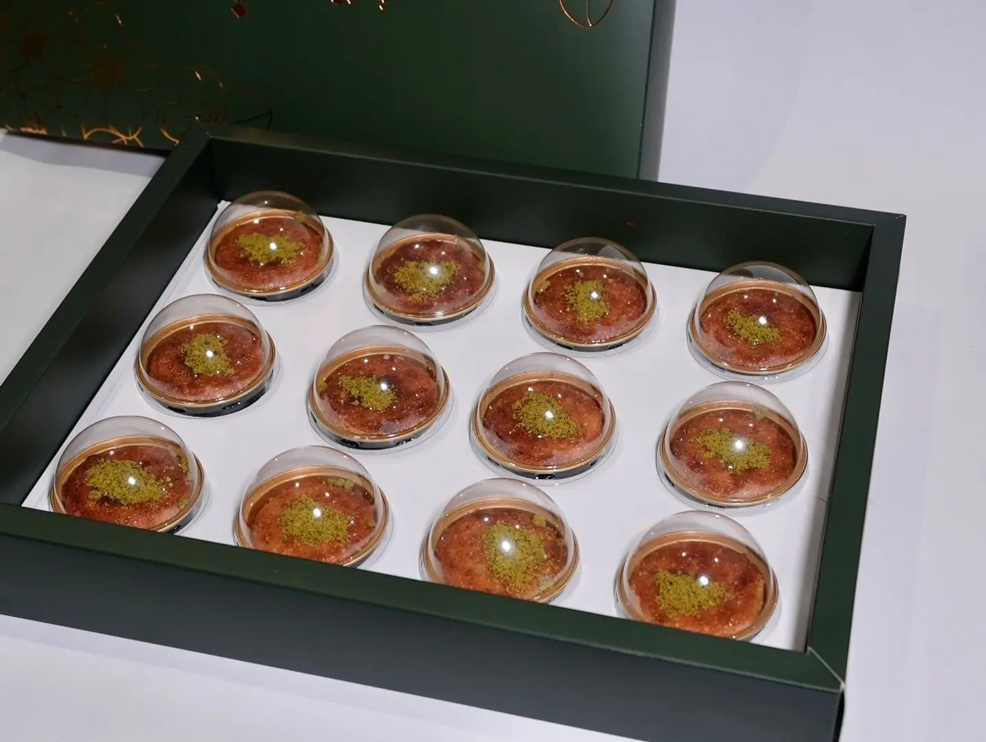 Mini Basbousa Cups Box With Cream