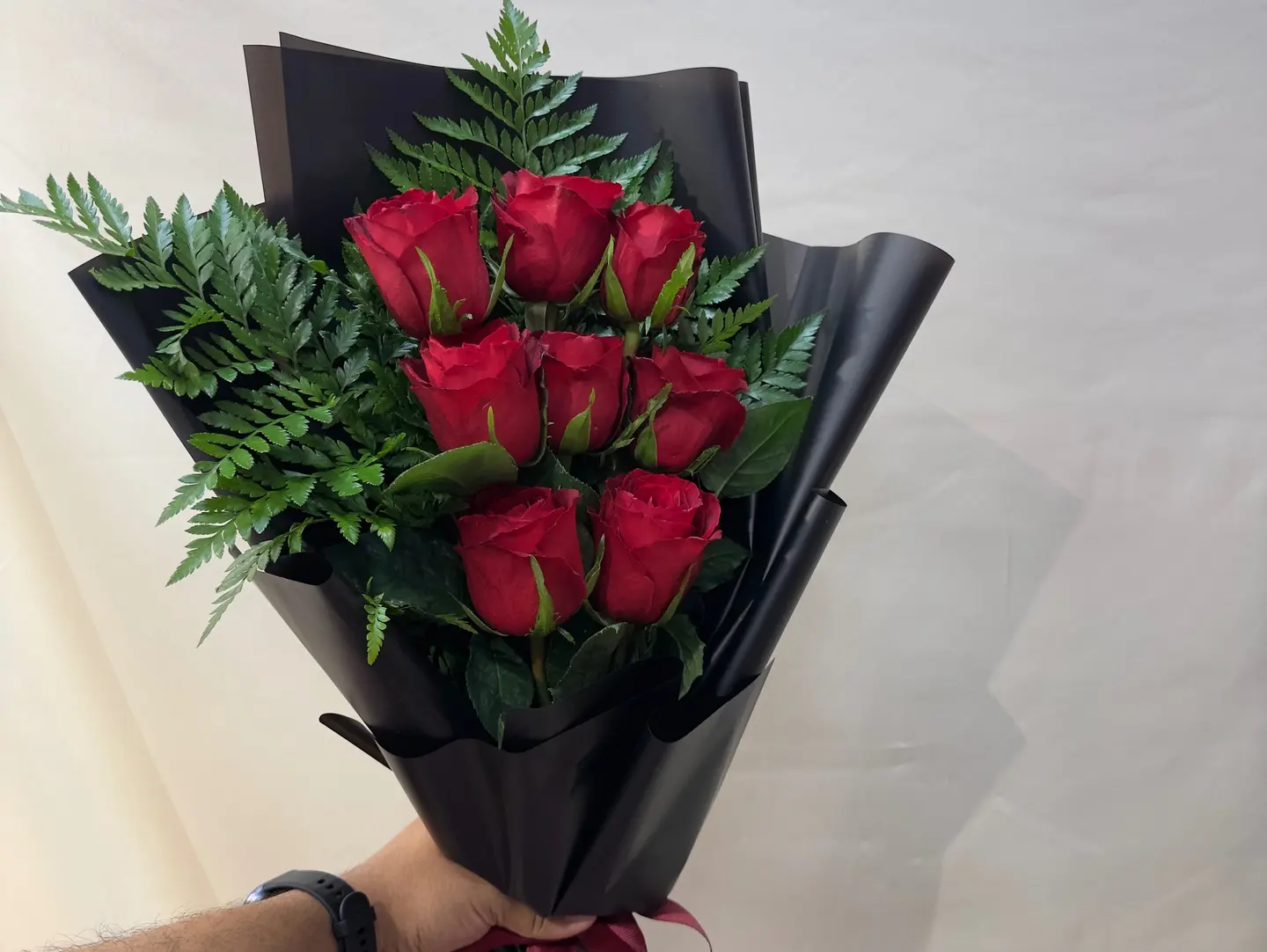 باقة ورد احمر طبيعي