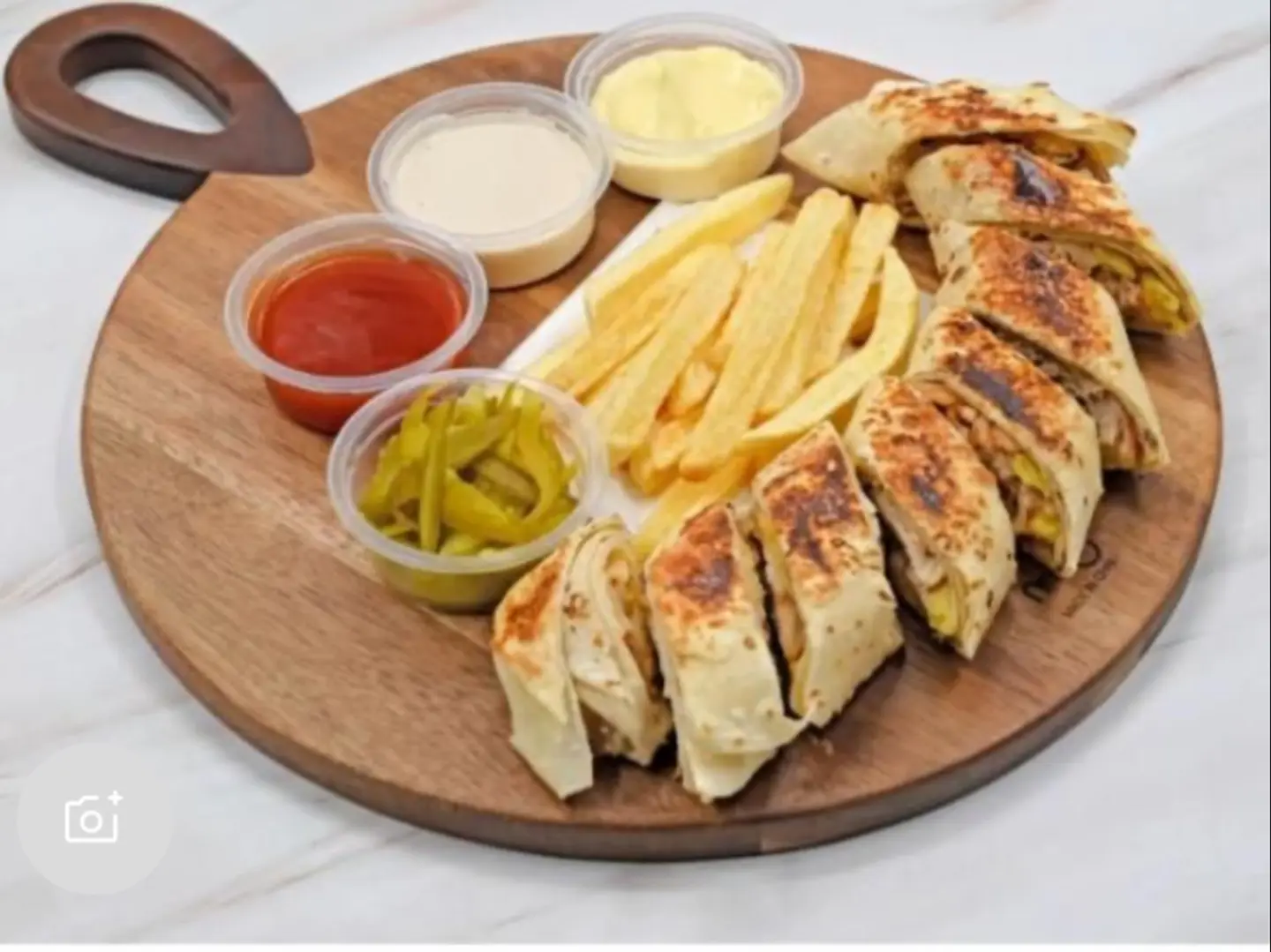 Spicy Arabic Shawarma With Cheese