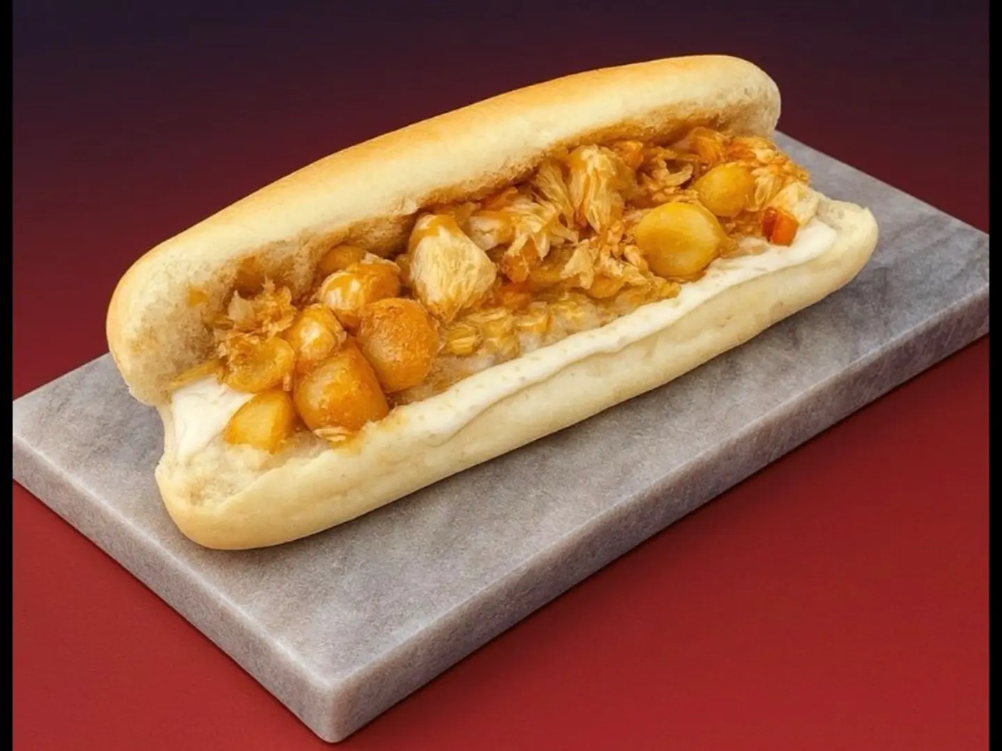 Spicy Meat Skewer Sandwich